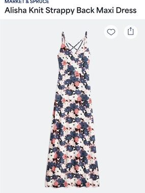Market & Spruce Alicia Knit Strappy Back Maxi Dress